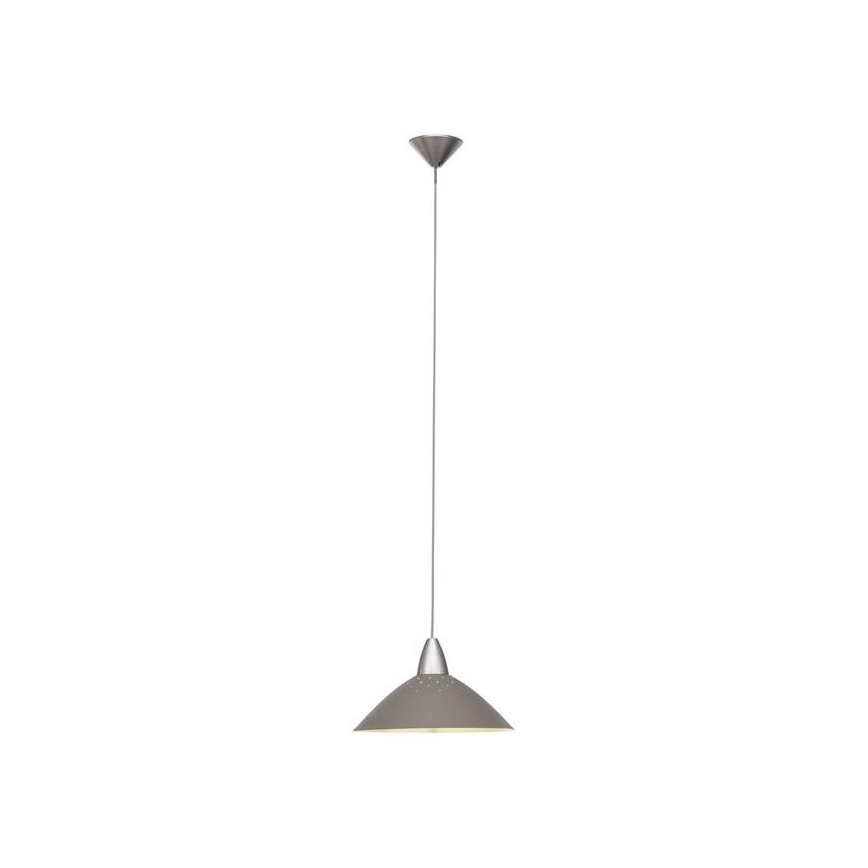 Brilliant – Csillár on a String LOGO 1×E27/60W/230V Grey