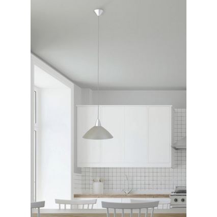 Brilliant – Csillár on a String LOGO 1×E27/60W/230V Grey