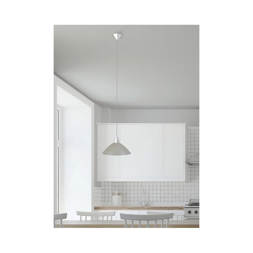 Brilliant – Csillár on a String LOGO 1×E27/60W/230V Grey