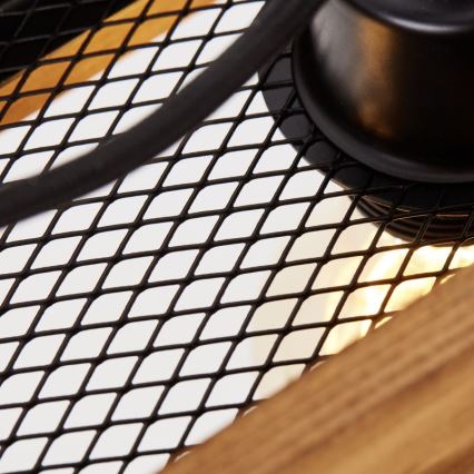 Brilliant - Csillár zsinóron CALANDRA 6xE27/42W/230V fenyő