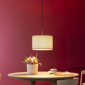 Brilliant - Csillár zsinóron TONY 1xE27/20W/230V átm. 35 cm barna