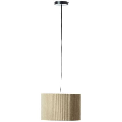 Brilliant - Csillár zsinóron TONY 1xE27/20W/230V átm. 35 cm barna