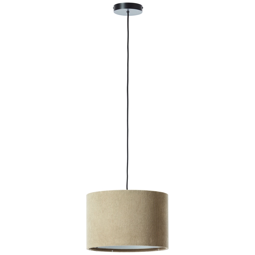 Brilliant - Csillár zsinóron TONY 1xE27/20W/230V átm. 35 cm barna