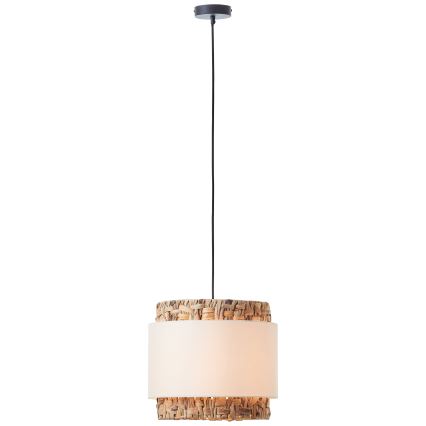 Brilliant - Csillár zsinóron WATERLILLY 1xE27/60W/230V átm. 35 cm krémes