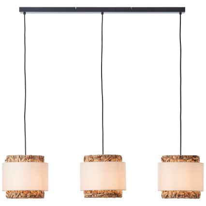 Brilliant - Csillár zsinóron WATERLILLY 3xE27/60W/230V krémes