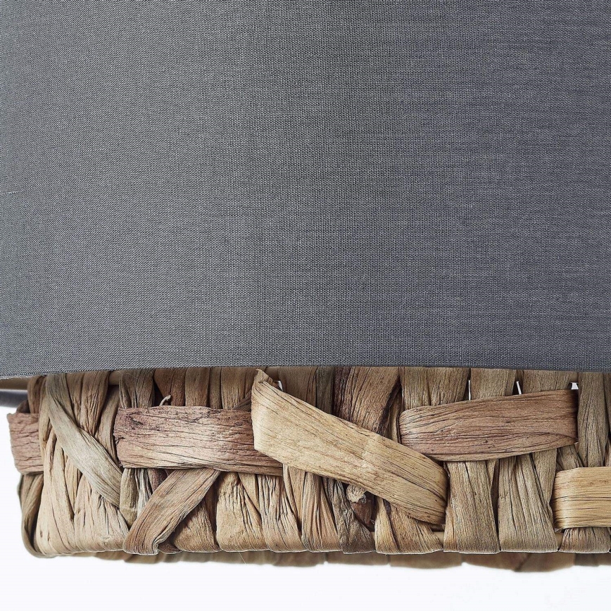 Brilliant - Csillár zsinóron WATERLILLY 3xE27/60W/230V szürke