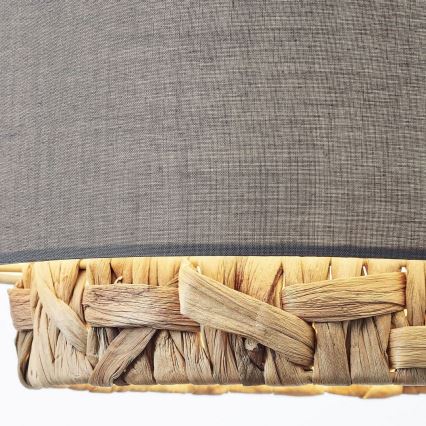 Brilliant - Csillár zsinóron WATERLILLY 3xE27/60W/230V szürke