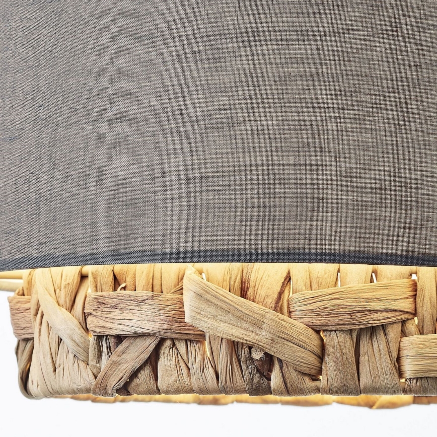 Brilliant - Csillár zsinóron WATERLILLY 3xE27/60W/230V szürke