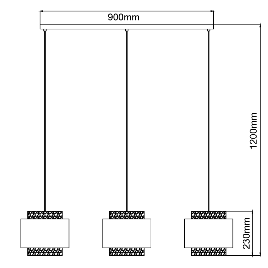 Brilliant - Csillár zsinóron WATERLILLY 3xE27/60W/230V szürke
