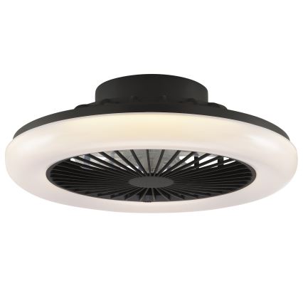 Brilliant - LED dimmelhető mennyezeti lámpatest ventilátorral MONTERO LED/20W/230V 2700-6500K átm. 42 cm fekete + távirányító