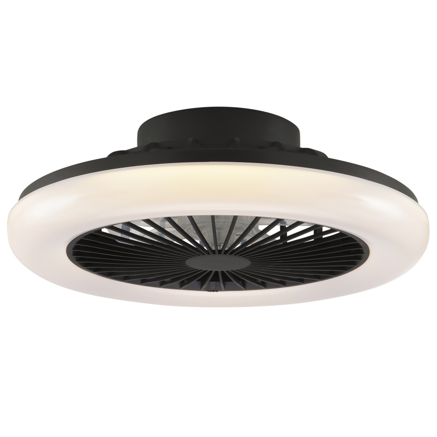 Brilliant - LED dimmelhető mennyezeti lámpatest ventilátorral MONTERO LED/20W/230V 2700-6500K átm. 42 cm fekete + távirányító