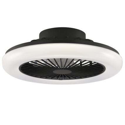 Brilliant - LED dimmelhető mennyezeti lámpatest ventilátorral MONTERO LED/20W/230V 2700-6500K átm. 42 cm fekete + távirányító