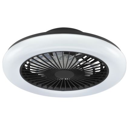 Brilliant - LED dimmelhető mennyezeti lámpatest ventilátorral MONTERO LED/20W/230V 2700-6500K átm. 42 cm fekete + távirányító