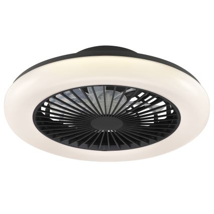 Brilliant - LED dimmelhető mennyezeti lámpatest ventilátorral MONTERO LED/20W/230V 2700-6500K átm. 42 cm fekete + távirányító