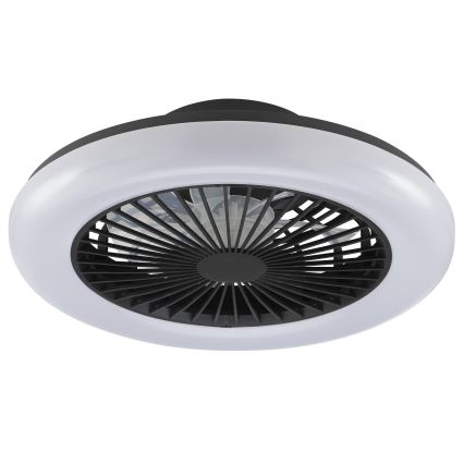 Brilliant - LED dimmelhető mennyezeti lámpatest ventilátorral MONTERO LED/20W/230V 2700-6500K átm. 42 cm fekete + távirányító