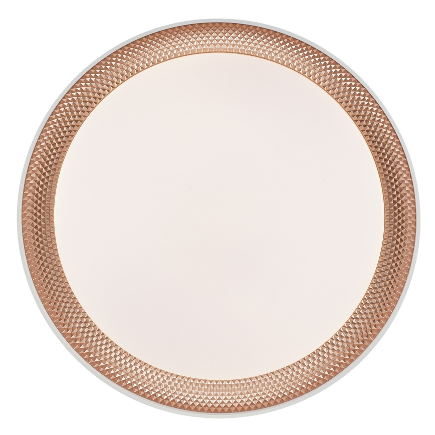 Brilliant - LED Dimmelhető mennyezeti lámpatest WALDO LED/24W/230V 3000-6500K átm. 38,5 cm fehér/rózsaarany + távirányítóval