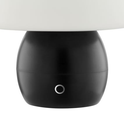 Brilliant - DUPIS LED asztali lámpa, dimmelhető, érintésvezérelt, újratölthető LED/2W/5V 2700K 1800 mAh fekete