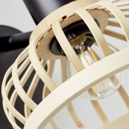 Brilliant - Fali lámpa NORAH 1xE14/28W/230V bambusz