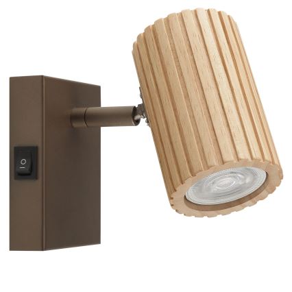 Brilliant - Fali spotlámpa LAKEWOOD 1xGU10/10W/230V barna