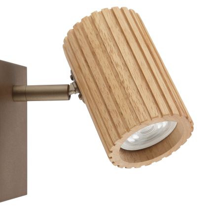 Brilliant - Fali spotlámpa LAKEWOOD 1xGU10/10W/230V barna