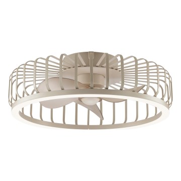 Brilliant - Fényerőszabályozható mennyezeti lámpa ventilátorral CAPO LED/36W/230V 2700-6500K átm. 48 cm bézs + távirányítóval