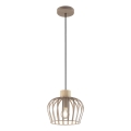 Brilliant - Függőlámpa kábellel NORDIC CAGE 1xE27/20W/230V átm. 25 cm bézs