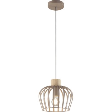 Brilliant - Függőlámpa kábellel NORDIC CAGE 1xE27/20W/230V átm. 25 cm bézs