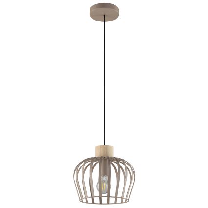 Brilliant - Függőlámpa kábellel NORDIC CAGE 1xE27/20W/230V átm. 25 cm bézs