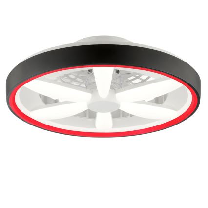 Brilliant - LED RGBW dimmelhető mennyezeti ventilátor világítással GAIANO LED/48W/230V 2700-6500K fekete + távirányító