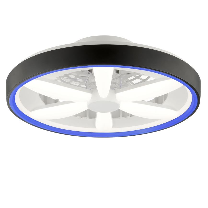 Brilliant - LED RGBW dimmelhető mennyezeti ventilátor világítással GAIANO LED/48W/230V 2700-6500K fekete + távirányító