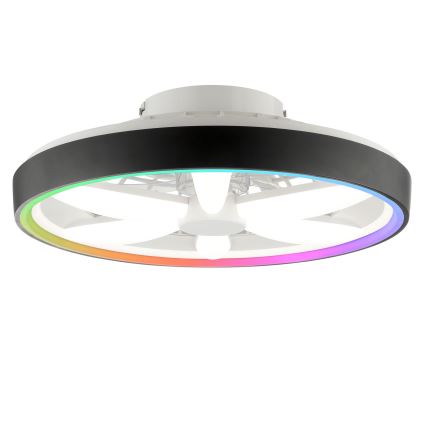 Brilliant - LED RGBW dimmelhető mennyezeti ventilátor világítással GAIANO LED/48W/230V 2700-6500K fekete + távirányító