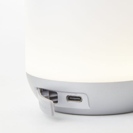 Brilliant - LED állítható fényerejű kültéri asztali lámpa GEMMA LED/1,9W/5V 1800 mAh IP44 fehér