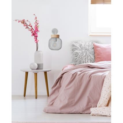 Brilliant - GIADA fali lámpa 1xE27/40W/230V, szürke