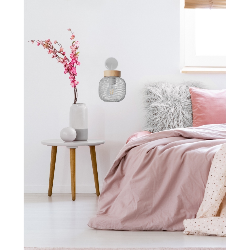 Brilliant - GIADA fali lámpa 1xE27/40W/230V, szürke