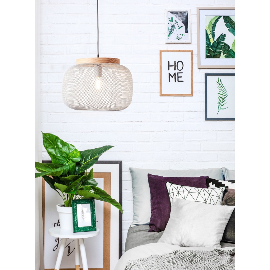 Brilliant - GIADA zsinóros csillár 1xE27/40W/230V, Ø 39 cm, szürke