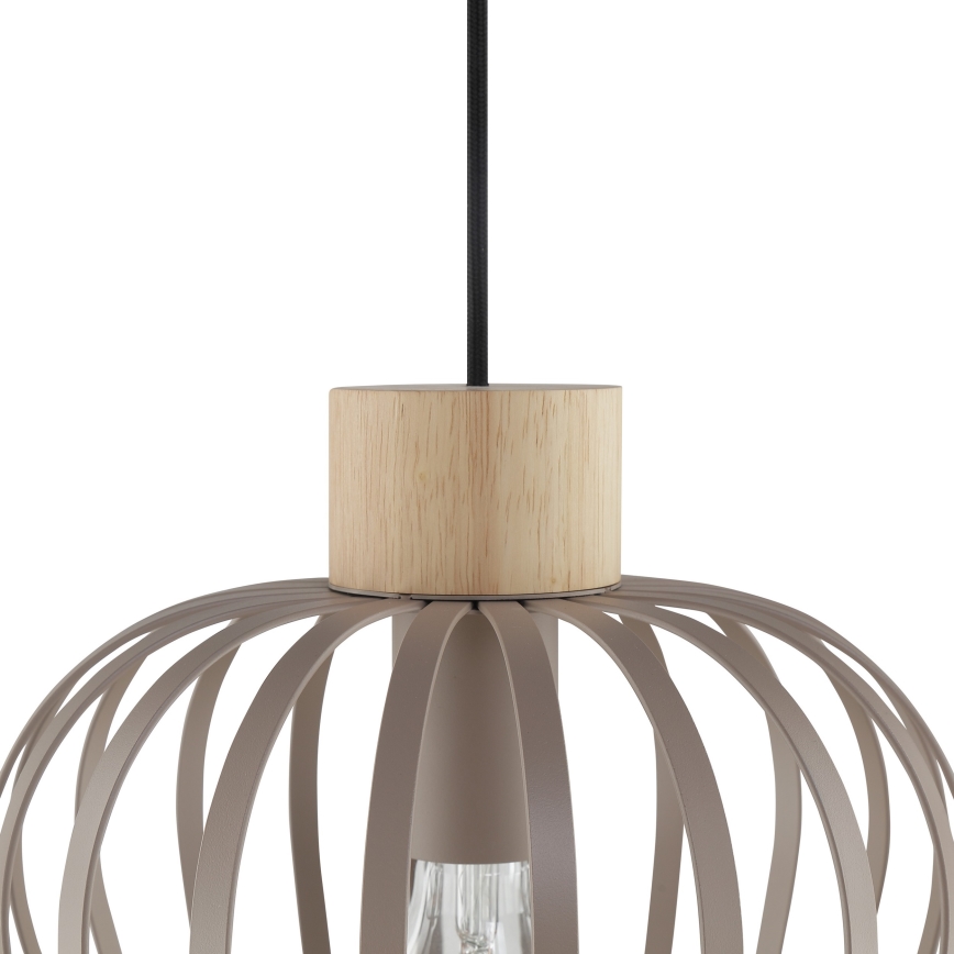 Brilliant - Kábeles függőlámpa NORDIC CAGE 3xE27/20W/230V bézs