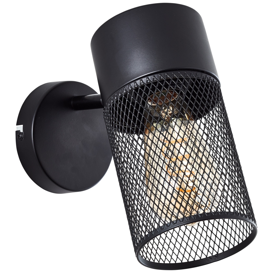 Brilliant - KAMOLO fali spotlámpa 1xE27/40W/230V fekete