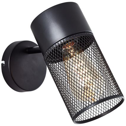 Brilliant - KAMOLO fali spotlámpa 1xE27/40W/230V fekete