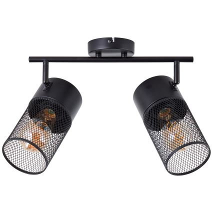 Brilliant - KAMOLO spotlámpa 2xE27/40W/230V fekete