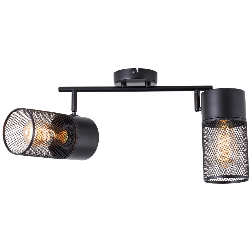 Brilliant - KAMOLO spotlámpa 2xE27/40W/230V fekete