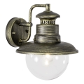 Brilliant - Kültéri fali lámpa ARTU 1xE27/60W/230V IP44 patinás/arany
