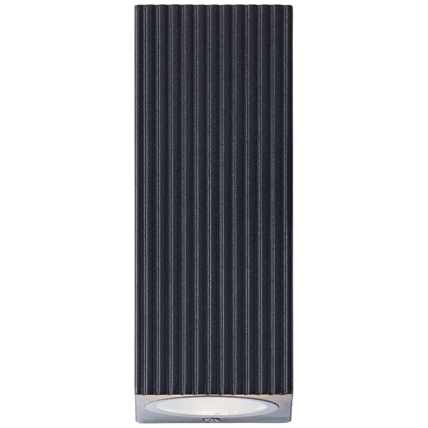 Brilliant - Kültéri fali lámpa JELANI 2xGU10/10W/230V IP44 fekete