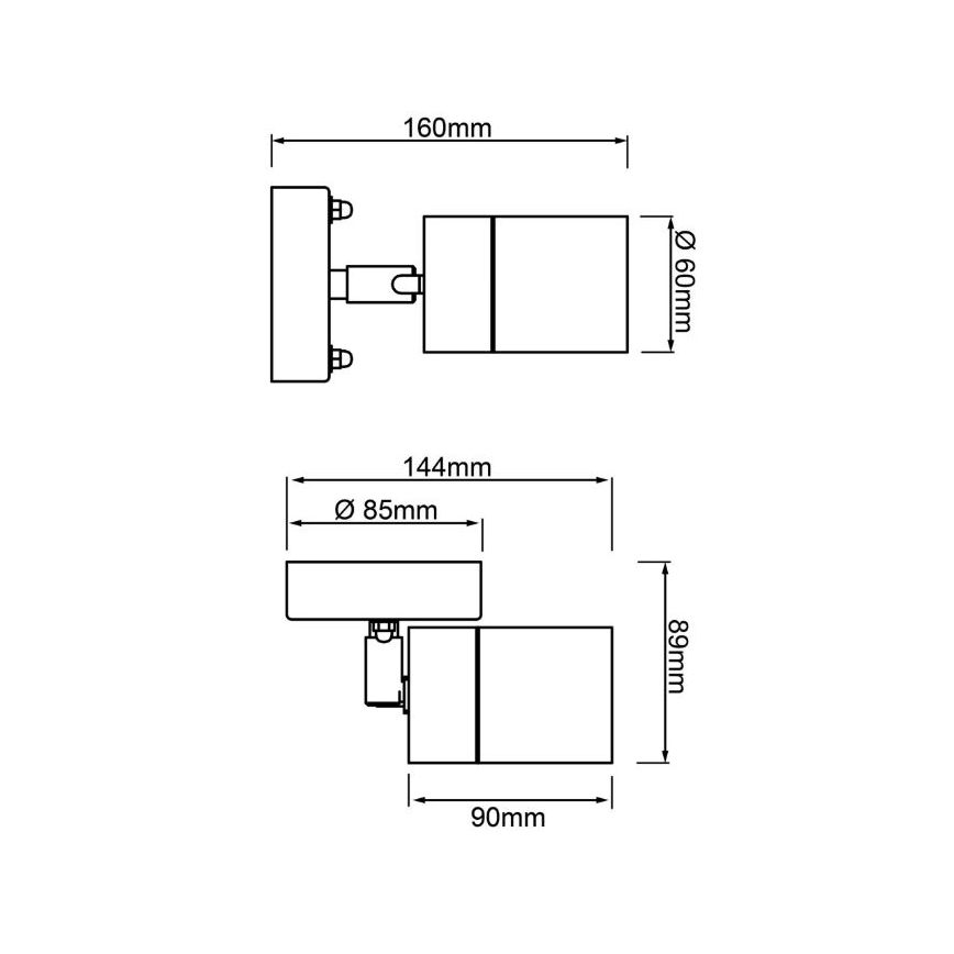 Brilliant - Kültéri fali lámpa TRAVER 1xGU10/28W/230V IP44