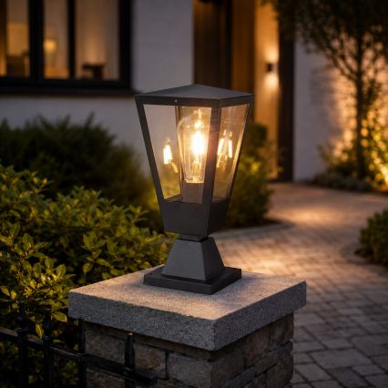 Brilliant - Kültéri lámpa WESTDLIFF 1xE27/20W/230V 30,7 cm IP44 antracit