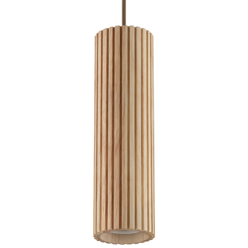 Brilliant - LAKEWOOD kábeles függeszték 1xGU10/10W/230V, Ø 10 cm, barna
