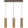 Brilliant - LAKEWOOD kábelre függesztett csillár 3xGU10/10W/230V, barna