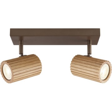 Brilliant - LAKEWOOD mennyezeti spotlámpa 2xGU10/10W/230V, barna