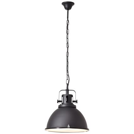 Brilliant - Láncos csillár JESPER GLAS 1xE27/60W/230V fekete