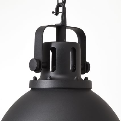 Brilliant - Láncos csillár JESPER GLAS 1xE27/60W/230V fekete