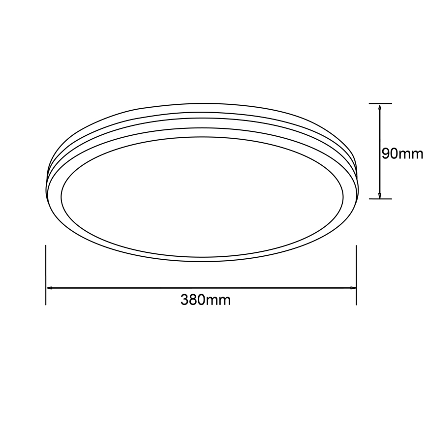 Brilliant - LASKOS LED mennyezeti lámpa LED/22W/230V Ø 38 cm gumifa